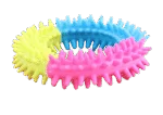 Hundespielring in Regenbogenfarben – Pawise Rainbow World Ring L