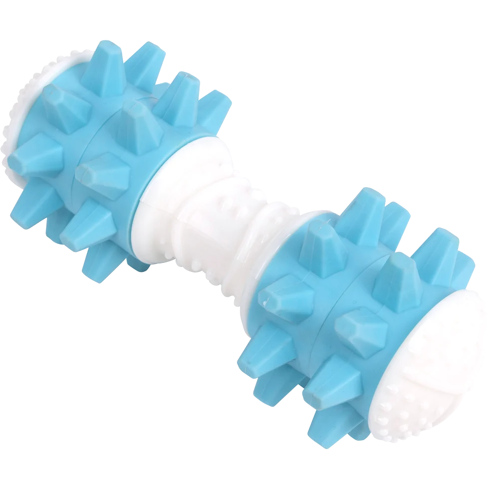 PAWI14687.png Hundespielzeug Hantel mit Geräusch bei Bewegung, sortierte Farben – Pawise Giggle Toy Dumbbell – Bild 1