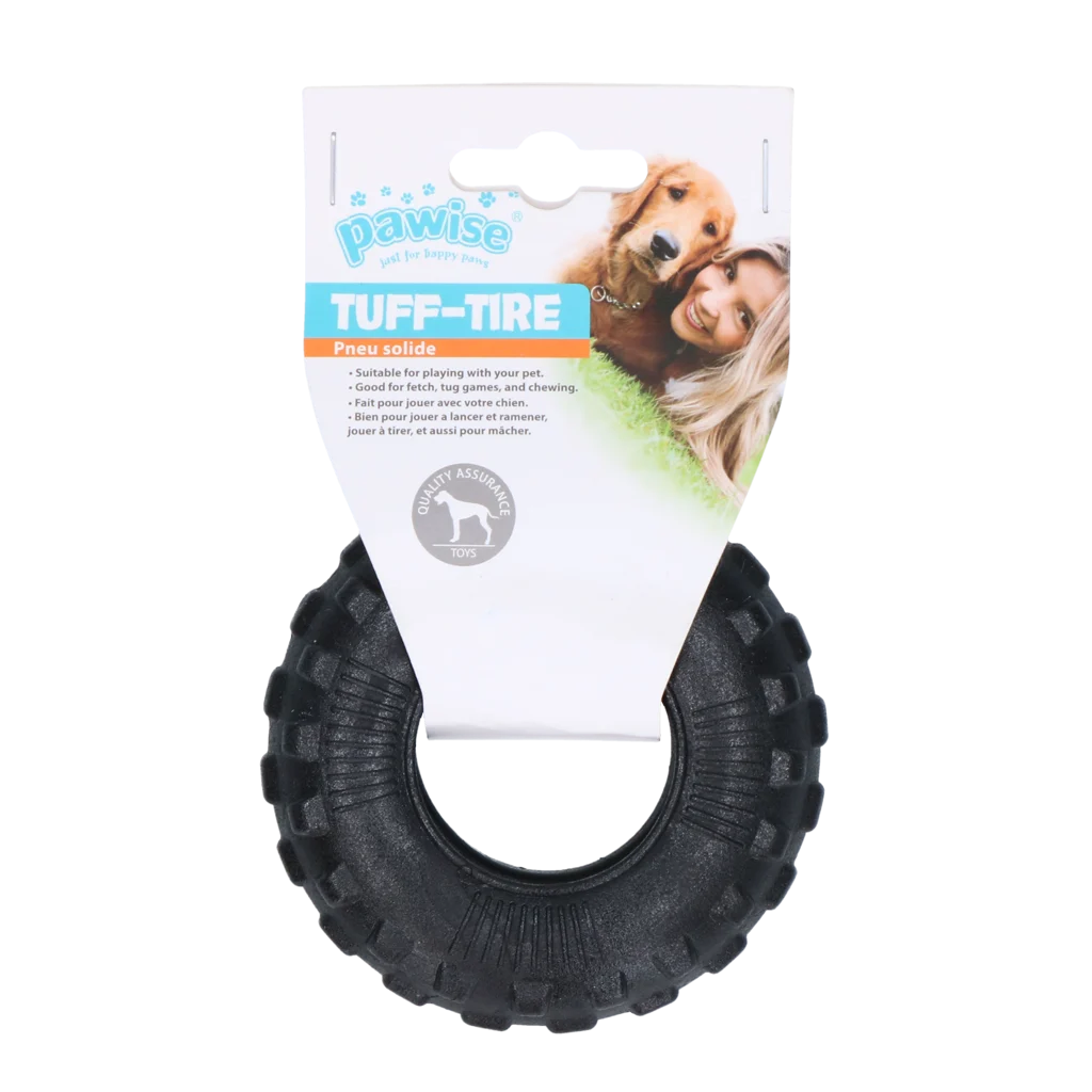 PAWI14707.png Zugring für Hunde aus massivem Schaumstoff, 10 cm – Pawise Foam Tyre – Bild 1