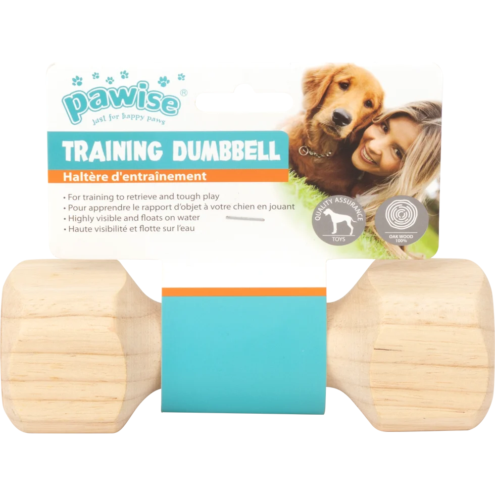 PAWI14781.png Apportierdummy aus Eichenholz, 17 cm – Pawise Wooden retrieving dumbbell S – Bild 1