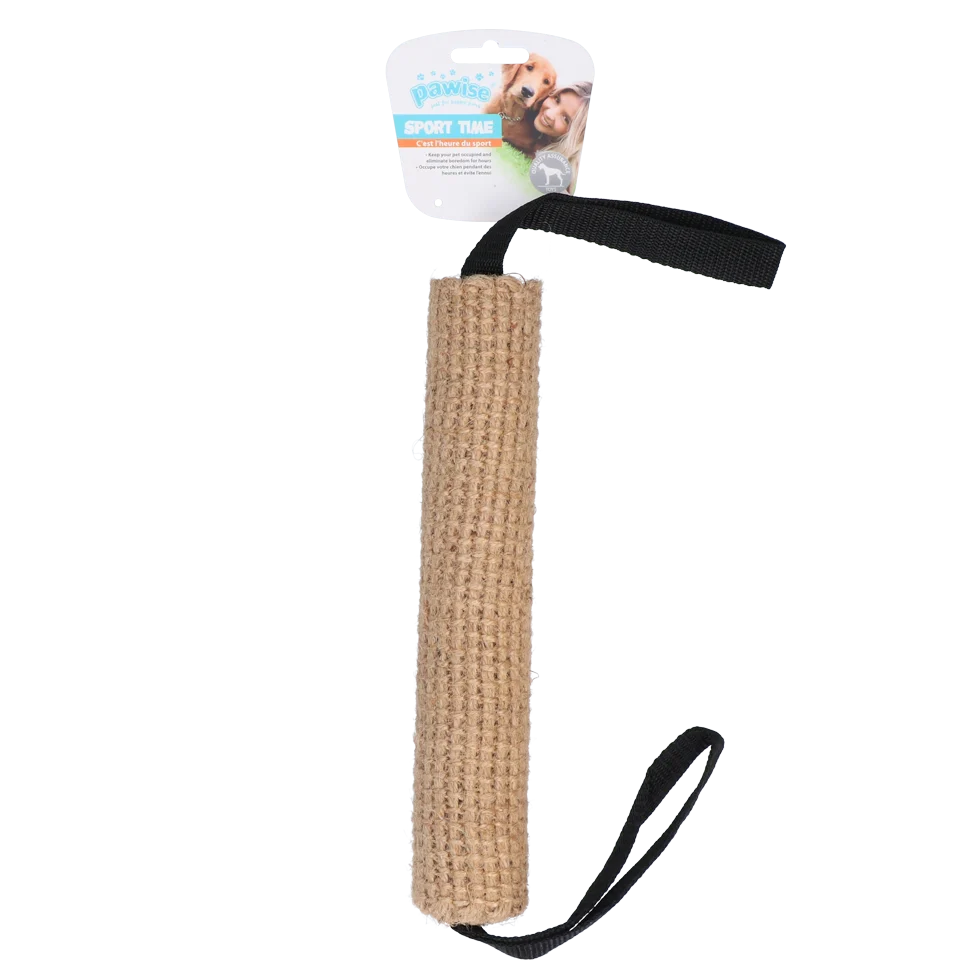 Apportierrolle aus Jute mit Schlaufen 25 cm – Pawise Jute Biting Roll – Bild 1