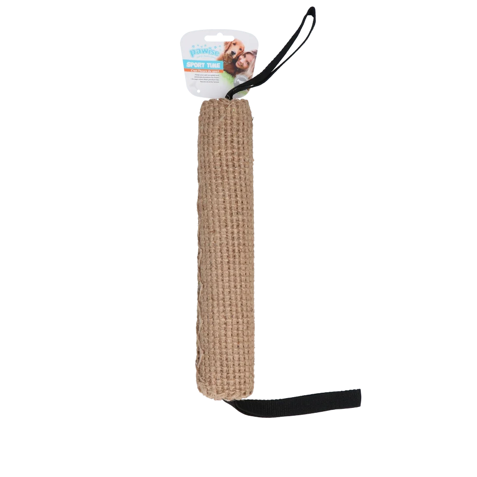 Apportierrolle aus Jute mit Schlaufen, 32 cm – Pawise Jute Biting Roll – Bild 1
