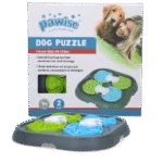 Hundepuzzle mit verschiebbaren Abdeckungen, 34 x 34 cm – Pawise Dog Puzzle