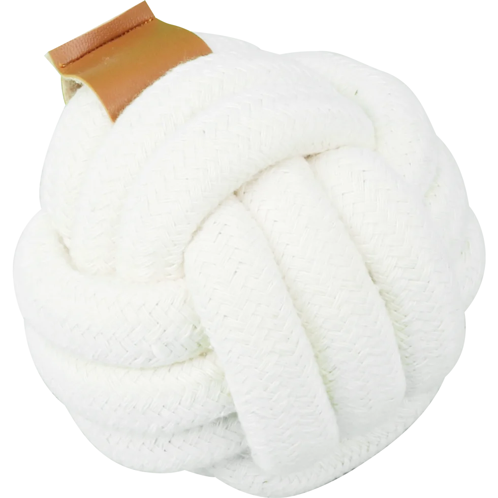 Hundeball aus Baumwollseil, Ø 9 cm – Pawise Premium cotton toy Ball – Bild 1