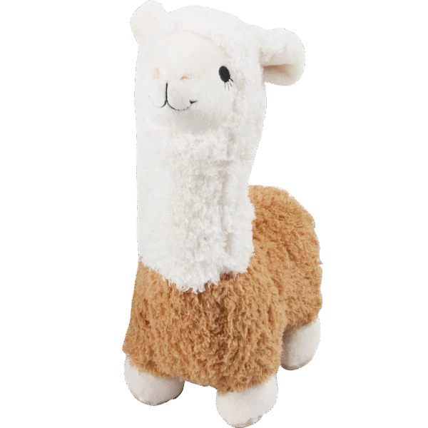 Alpaka Kuscheltier für Hunde mit Quietscher, assortiert – Pawise Alpaca Doll