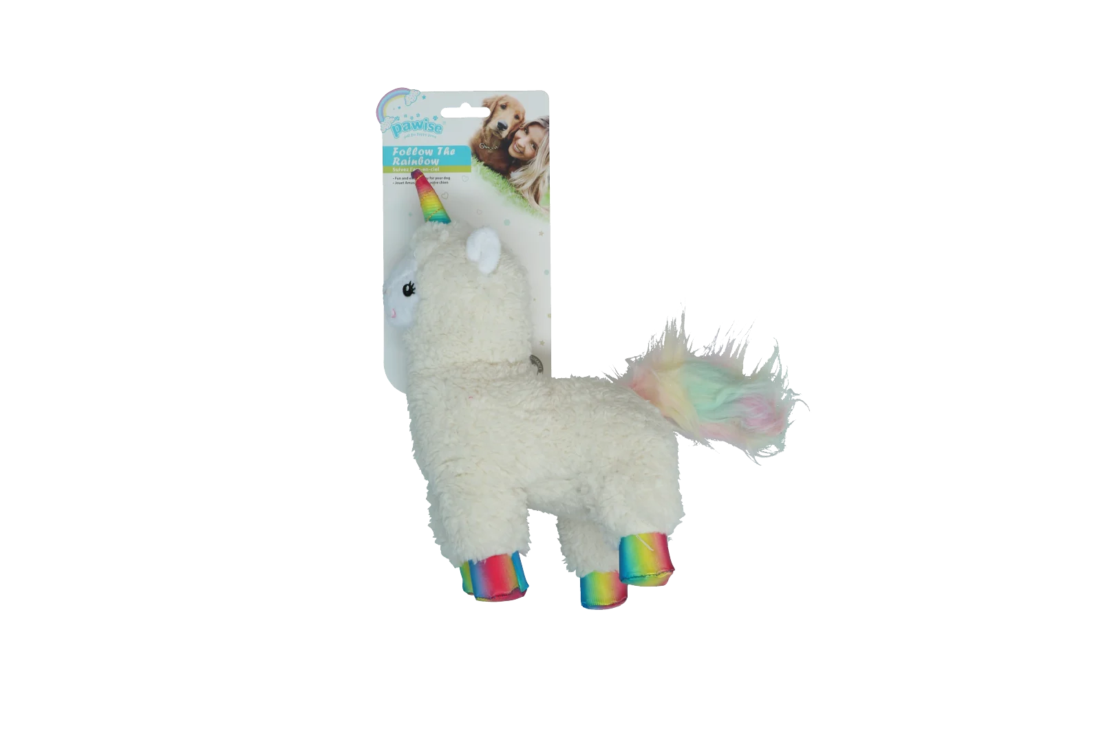 PAWI15014.png Hundespielzeug Lama mit Krönchen und Quietscher – Pawise Sequine Pet Lama – Bild 1