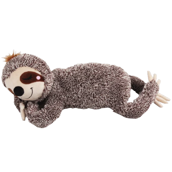 Hundekuscheltier Faultier mit 5 Quietschern, groß – Pawise Oh My Sloth!