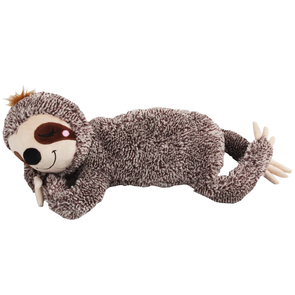 Hundekuscheltier Faultier mit 5 Quietschern, groß – Pawise Oh My Sloth! – Bild 1