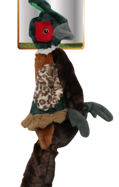 Hundespielzeug Fasan S, ungefüllt, mit Quietscher, 37 cm – Pawise Stuffless Feather Pals