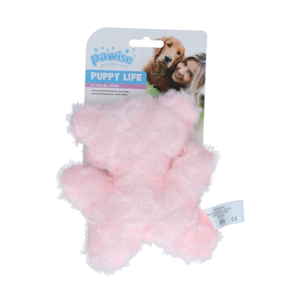 Hundespielzeug Bärchen für Welpen mit Quietscher – Pawise Puppy Life My Bear