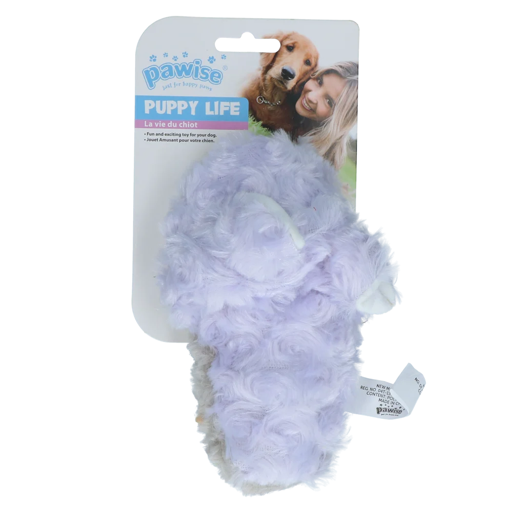 Hundespielzeug in Pantoffelform für Welpen mit Quietscher – Pawise Puppy Life My Slipper – Bild 3