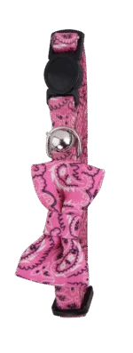 Katzenhalsband mit Schleife Rosa – Pawise Cat Collar With Bowknot