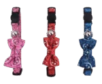 Katzenhalsband mit Schleife Rot – Pawise Cat Collar With Bowknot – Bild 2