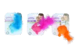 Spielmaus mit Catnip und Federn, 14 cm – Pawise Cat Toy Wool Mouse