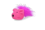 Spielmaus mit Catnip und Federn, 14 cm – Pawise Cat Toy Wool Mouse – Bild 5