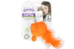 Spielmaus mit Catnip und Federn, 14 cm – Pawise Cat Toy Wool Mouse – Bild 2