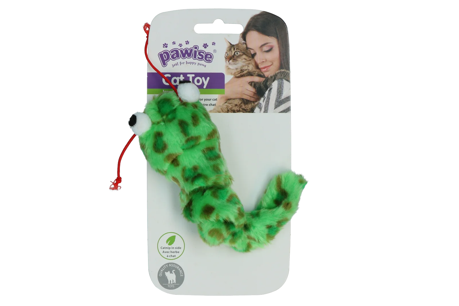 Interaktives Katzenspielzeug mit ausziehbarem vibrierendem Schwanz und Catnip, 16 cm – Pawise Interactive Cat Toy – Bild 2