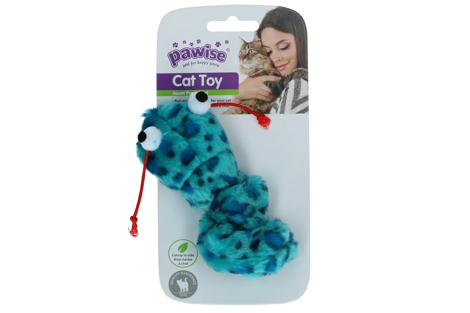 Interaktives Katzenspielzeug mit ausziehbarem vibrierendem Schwanz und Catnip, 16 cm – Pawise Interactive Cat Toy – Bild 3