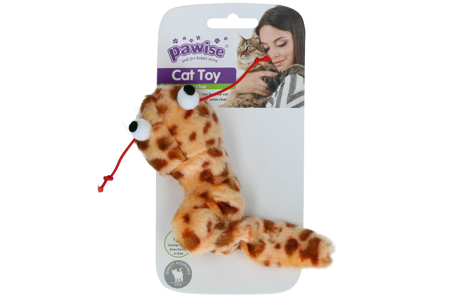 Interaktives Katzenspielzeug mit ausziehbarem vibrierendem Schwanz und Catnip, 16 cm – Pawise Interactive Cat Toy – Bild 4