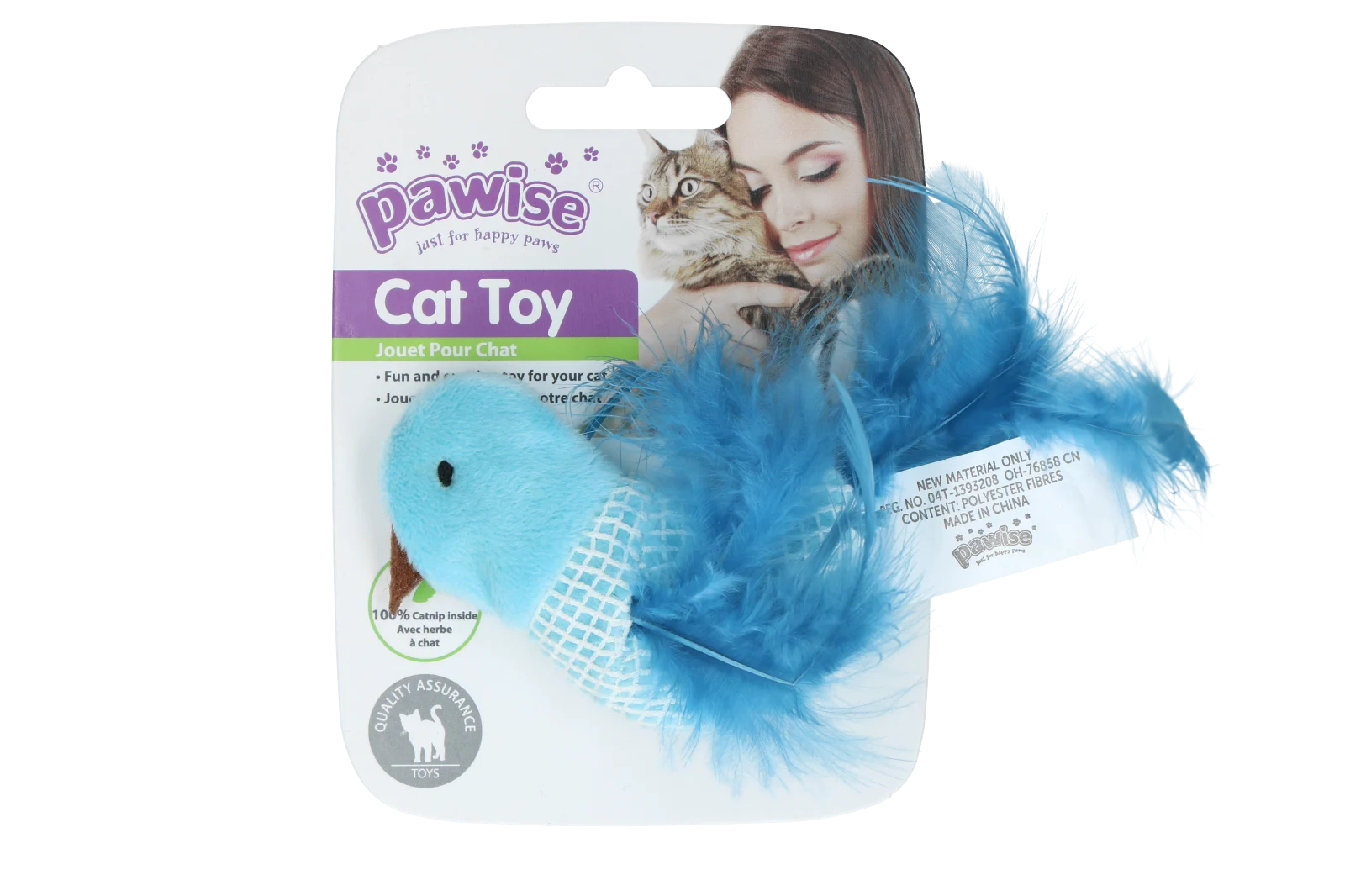 Vogelspielzeug für Katzen mit Katzenminze und Federn – Pawise 100% Catnip Toy Vogel – Bild 3