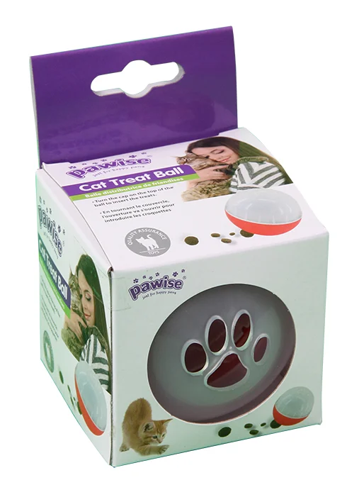 PAWI281945.jpg Snackball für Katzen, ø 8 cm – Pawise Cat Treat Ball – Bild 1