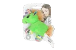 Katzenspielzeug zum Kuscheln mit Katzenminze und Federn, 12 x 8 cm – Pawise meow meow life Unicorn – Bild 4