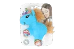 Katzenspielzeug zum Kuscheln mit Katzenminze und Federn, 12 x 8 cm – Pawise meow meow life Unicorn – Bild 3