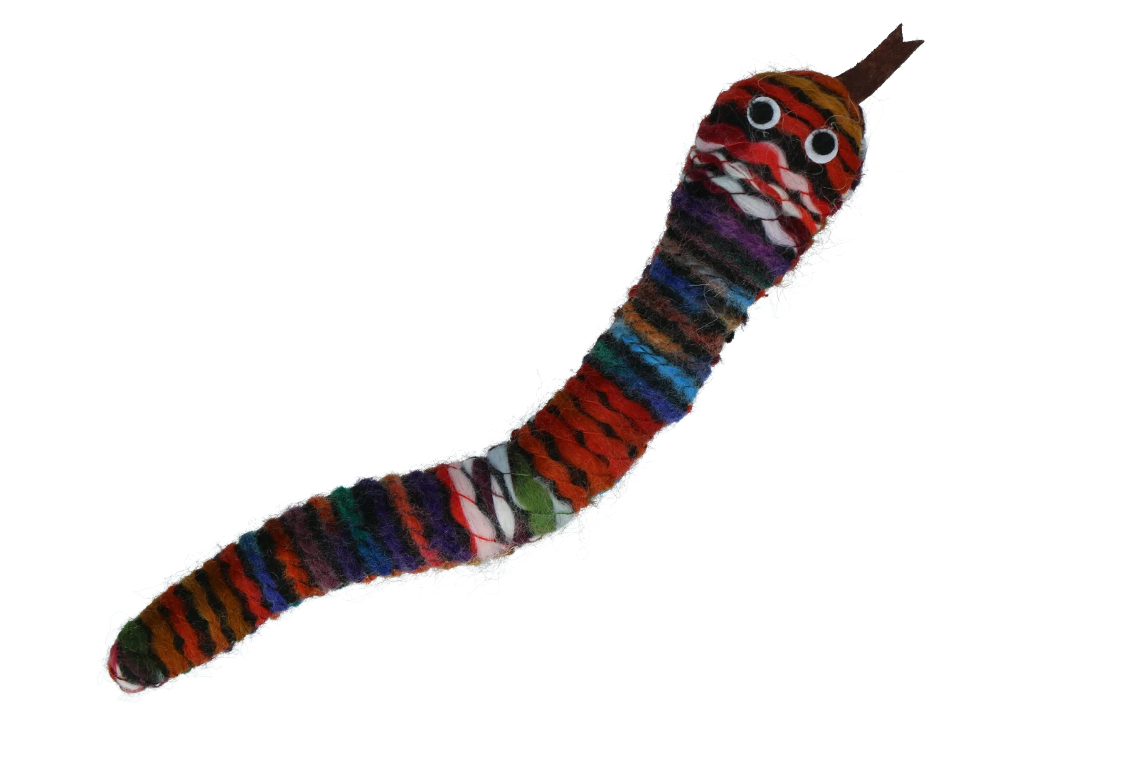 Gestrickte Spielschlange mit Katzenminze und Quietscher, 23 cm – Pawise Wool-Wool life Schlange – Bild 5