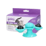 Drehbares Katzenspielzeug mit Saugnapf und Glöckchen – Pawise Twirly Whirly Cat Toy
