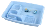 Kitten Starterset mit Katzentoilette und Futternapf, Blau – Pawise Kitten Starter Set