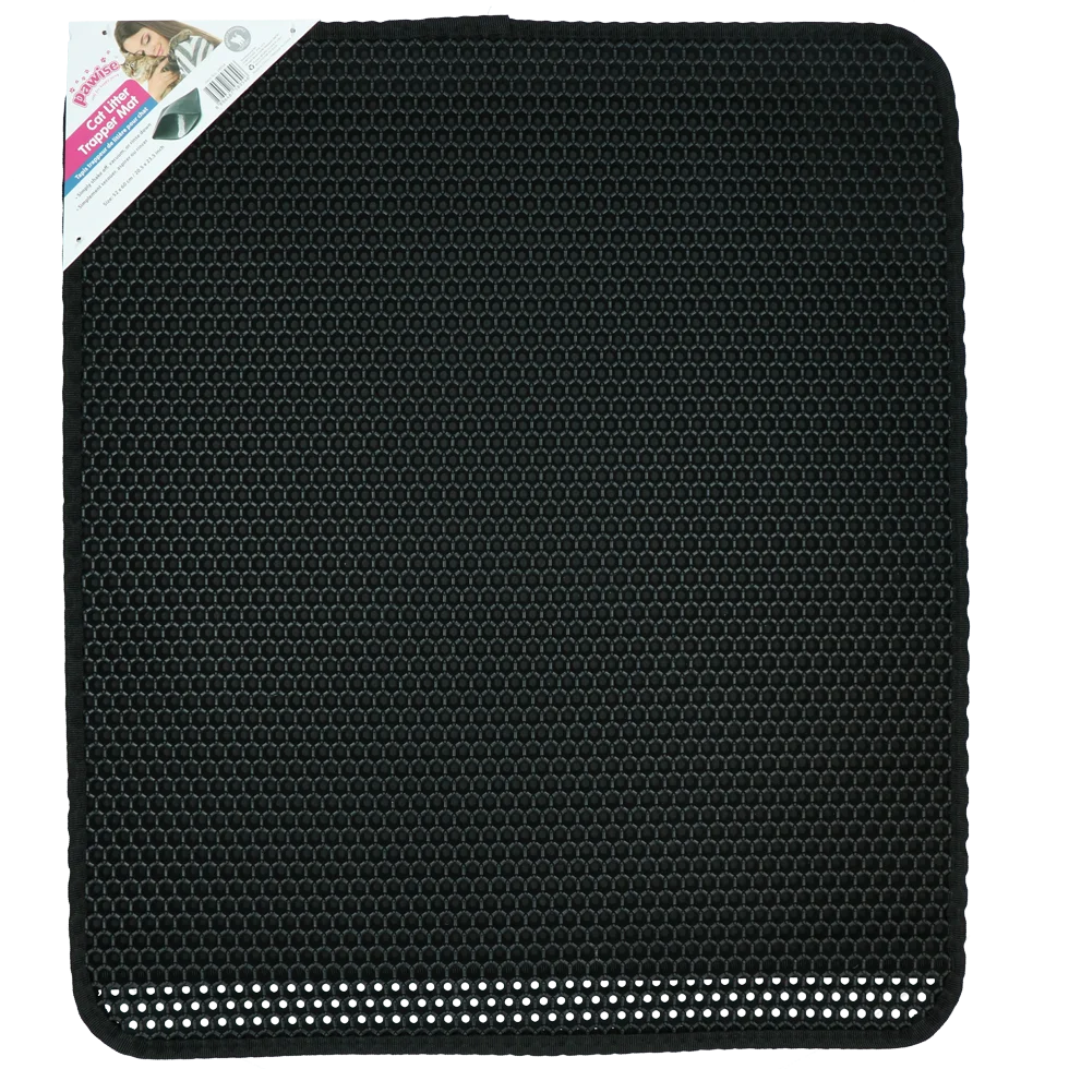 Katzenstreumatte mit Streufang 52 x 60 cm – Pawise Cat Litter Trapper Mat – Bild 1