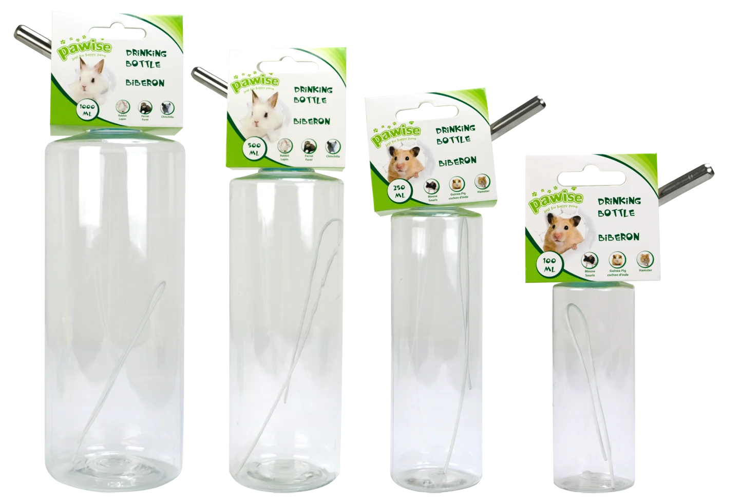 Trinkflasche für Kaninchen, 1000 ml – Pawise Drink Bottle XL – Bild 3
