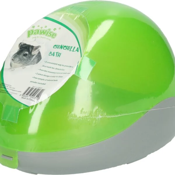Chinchillasandbad mit Einstreu – Pawise Chinchilla Bath