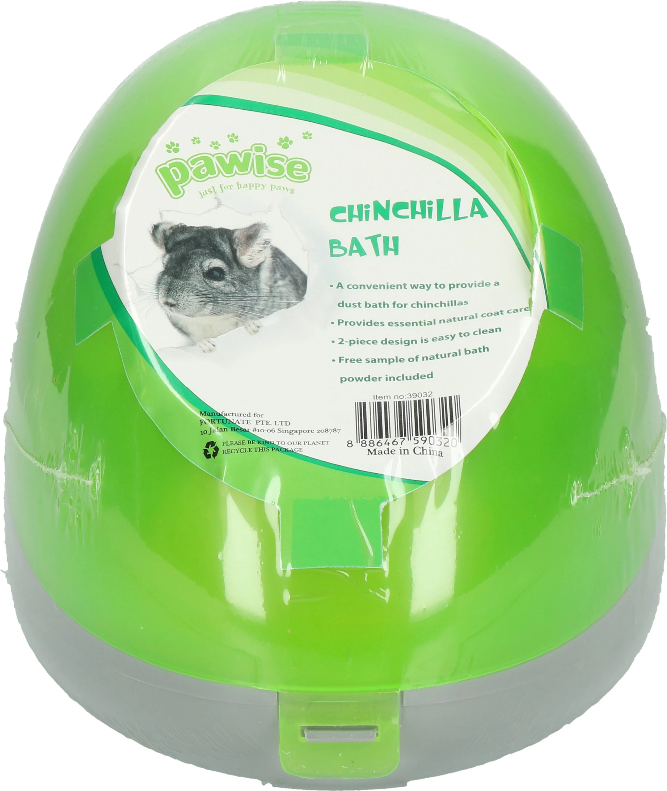 Chinchillasandbad mit Einstreu – Pawise Chinchilla Bath – Bild 2