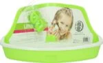Nager Ecktoilette für Gitterkäfige, 32 x 22 x 14,5 cm – Pawise Litter Pan S
