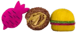 Knabberblöcke aus Holz und Luffa für Kaninchen und Nagetiere – Pawise Wooden Loofah Pretty Toys No2 – Bild 3