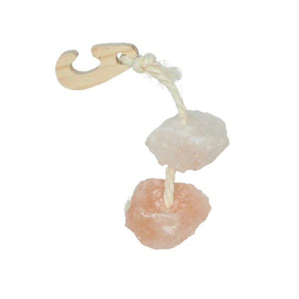 Himalaya Salzleckstein mit Seil – Pawise Himalayan Salt On A Rope