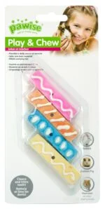 Knabbersnack für Kaninchen und Meerschweinchen, 6 cm – Pawise Play & Chew Mineral Candy