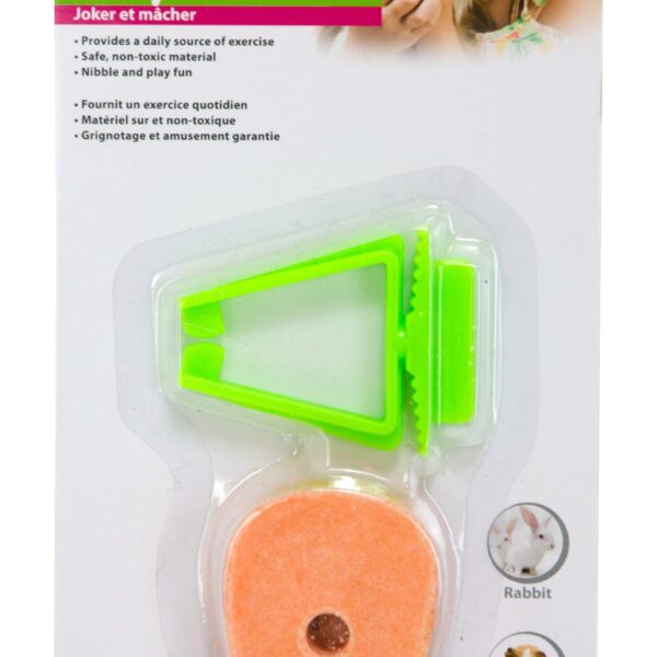 Knabberkarotte für Kaninchen und Meerschweinchen, 1 cm dick – Pawise Play & Chew Salt Carrot