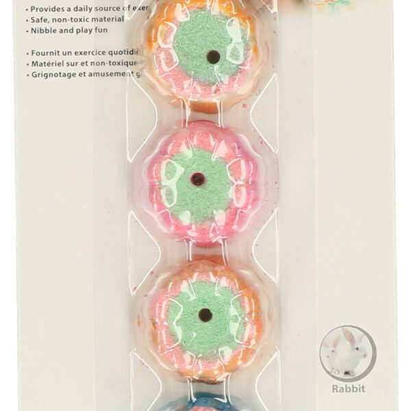 Knabberkuchen für Kaninchen und Meerschweinchen, 3 × 1 cm – Pawise Play & Chew Pie