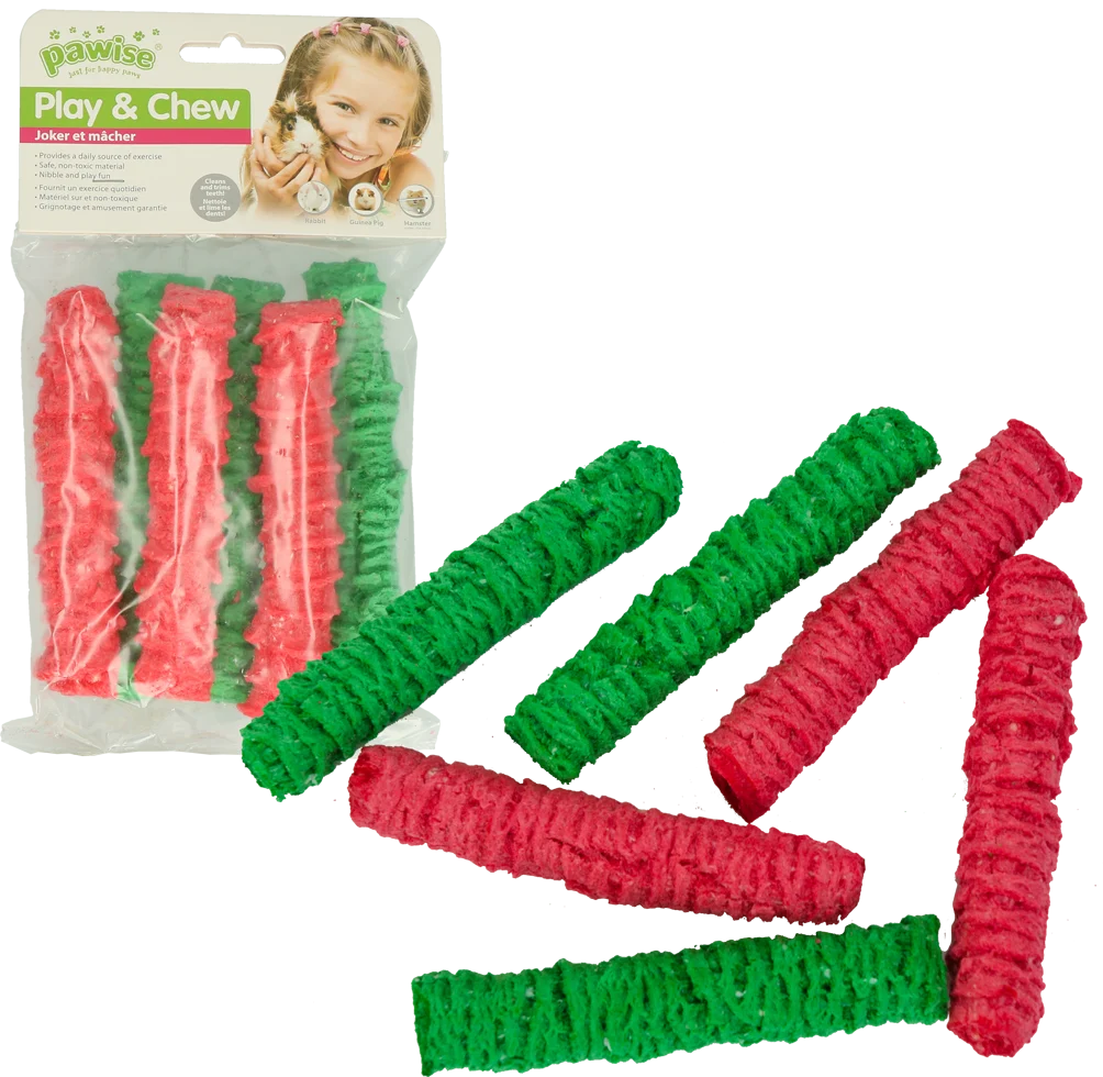 Knabberpop für Kaninchen und Meerschweinchen, 12 x 2,5 cm – Pawise Play & Chew Pops L – Bild 2