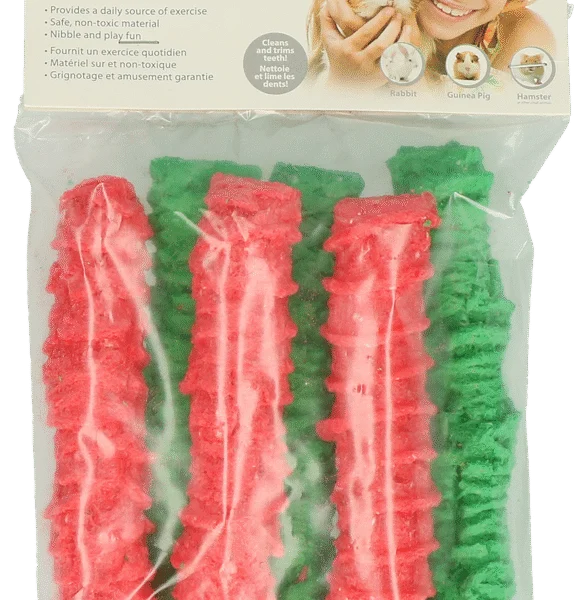 Knabberpop für Kaninchen und Meerschweinchen, 12 x 2,5 cm – Pawise Play & Chew Pops L