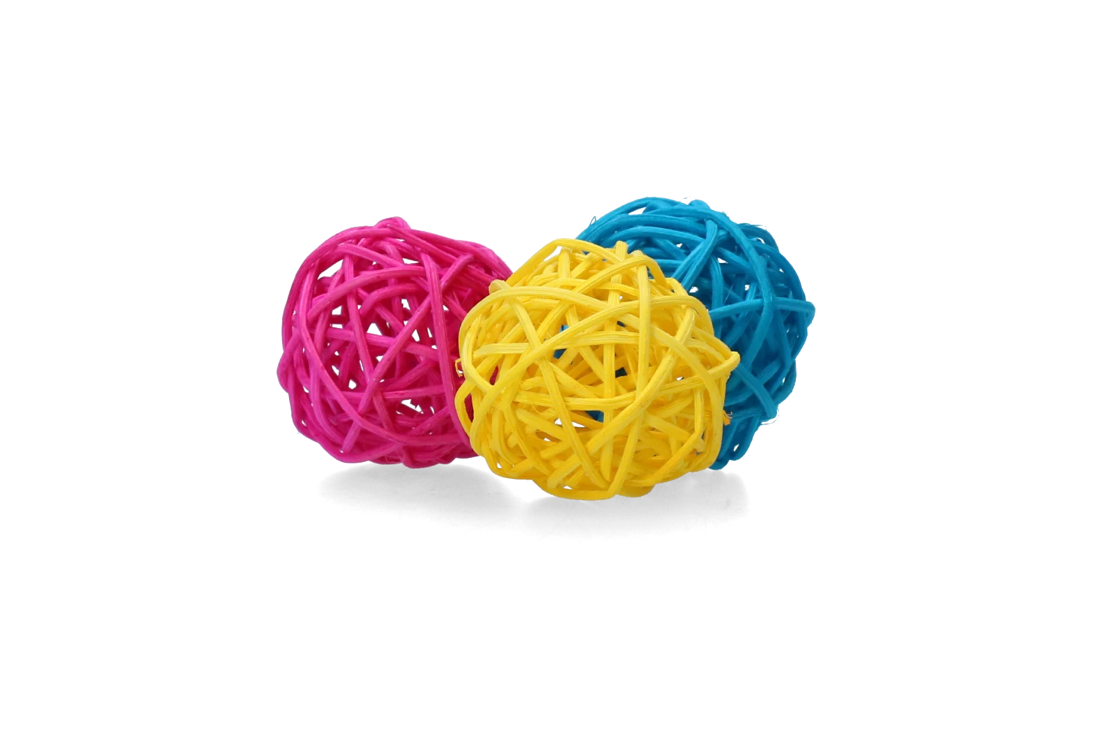 Knabberball für Kaninchen und Nagetiere, farbig – Pawise Play & Chew Balls – Bild 2