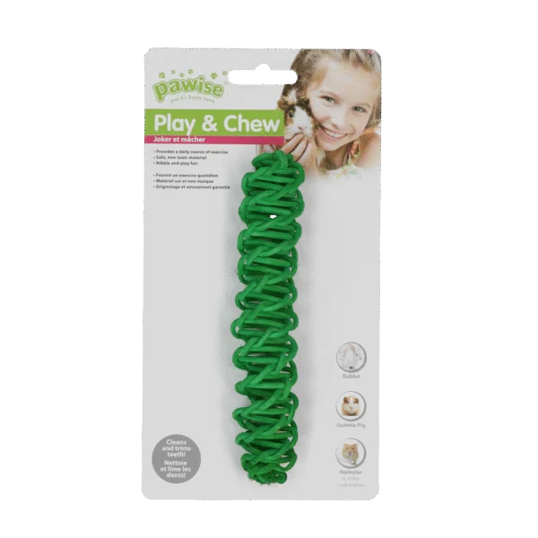 Knabberstange für Kaninchen und Nagetiere, farbig – Pawise Play & Chew Stick