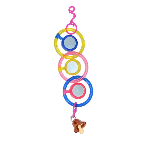 Spiegelkette für Vögel mit Glöckchen, 24 cm – Pawise Spinner Mirror Chain