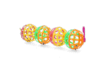 Vogelspielbälle mit Glöckchen, 4 Stück, 16 cm – Pawise Balls Hanging – Bild 2