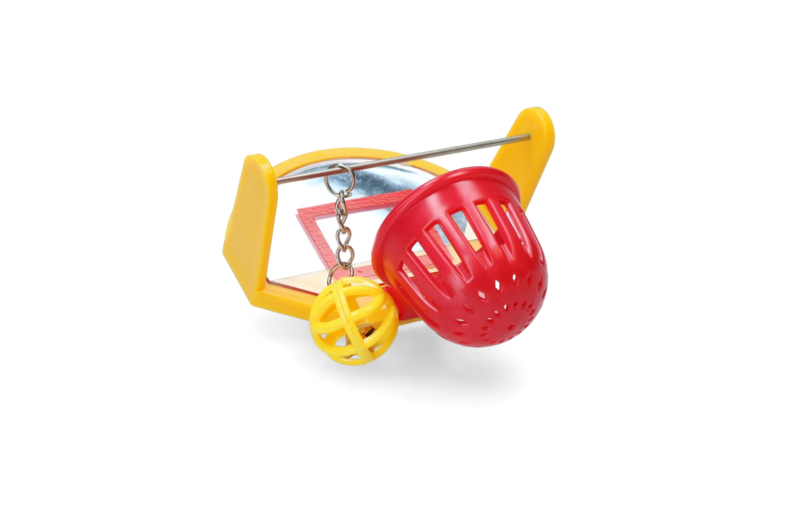 Vogel Basketball mit Spiegel, 10 cm – Pawise Bird Basketball – Bild 2