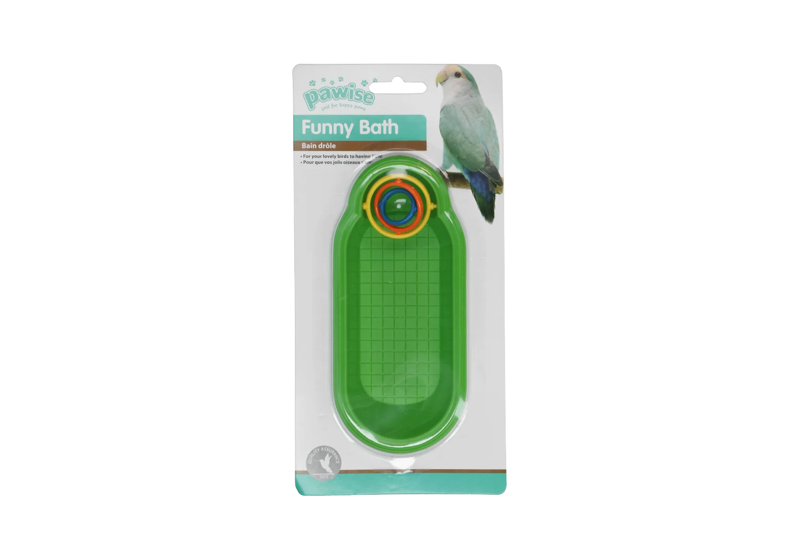PAWI49573PW.png Vogelbad mit Spielzeug, 17 cm, sortiert – Pawise Funny Bath – Bild 1