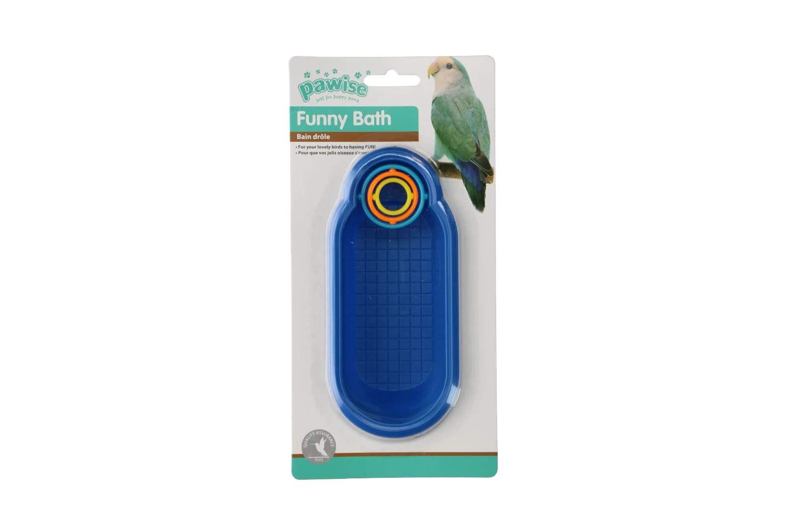 Vogelbad mit Spielzeug, 17 cm, sortiert – Pawise Funny Bath – Bild 2
