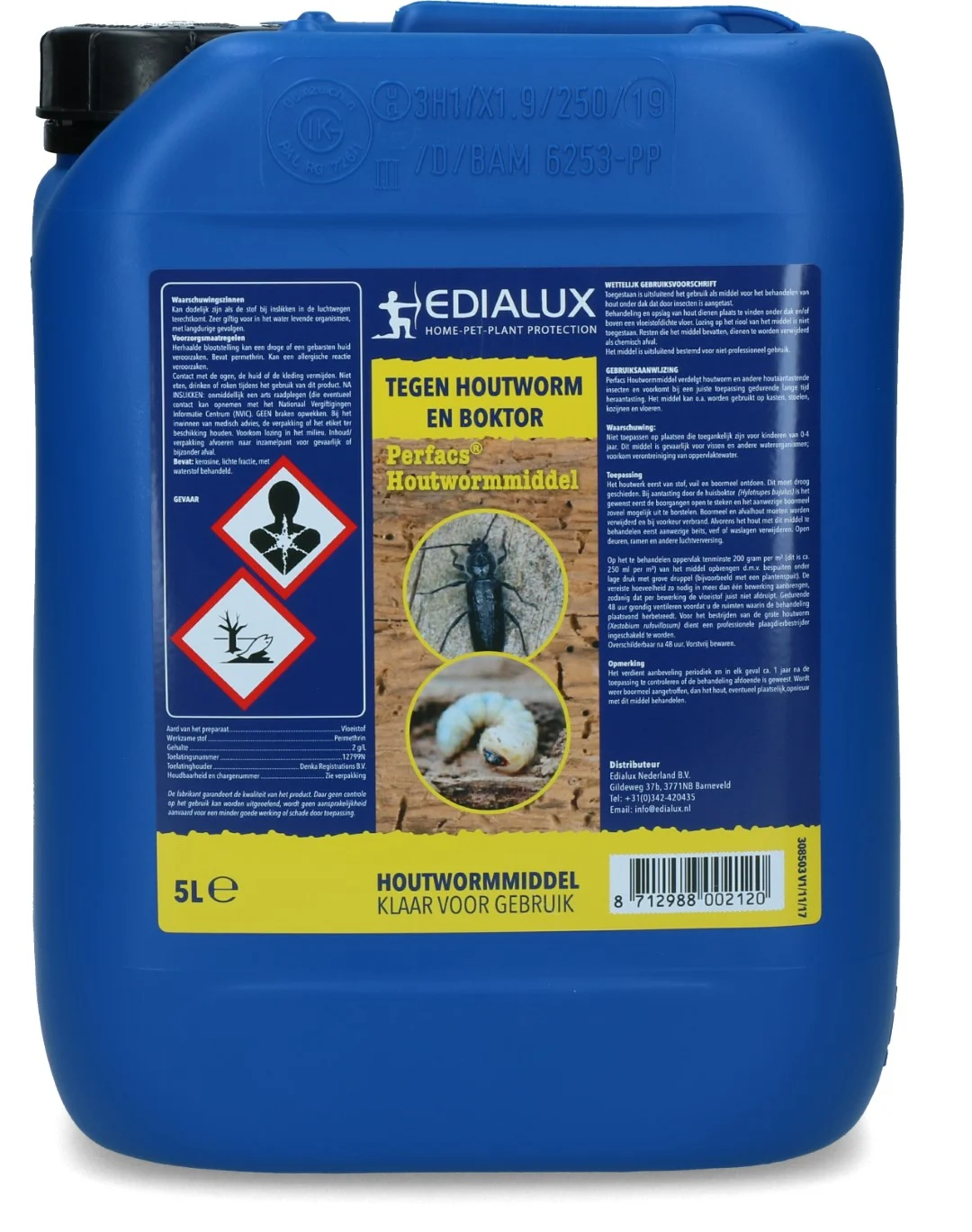 Holzwurmmittel mit Permethrin 5 l – Edialux Perfacs – Bild 3